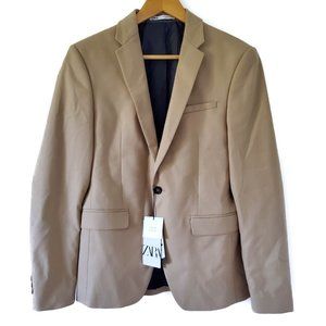 NWT Zara Men's Tan Blazer - 36